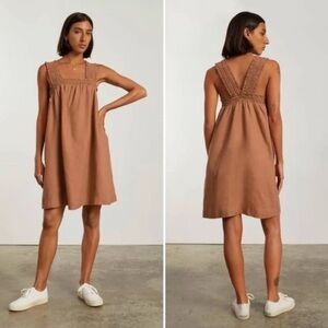 Everlane-Tan Sleeveless Mini Dress